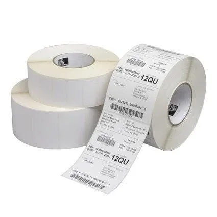 1.25" x 1"  Zebra Direct Thermal Z-Select 4000D Paper Label;  1" Core;  2340 Labels/roll;  6 Rolls/carton