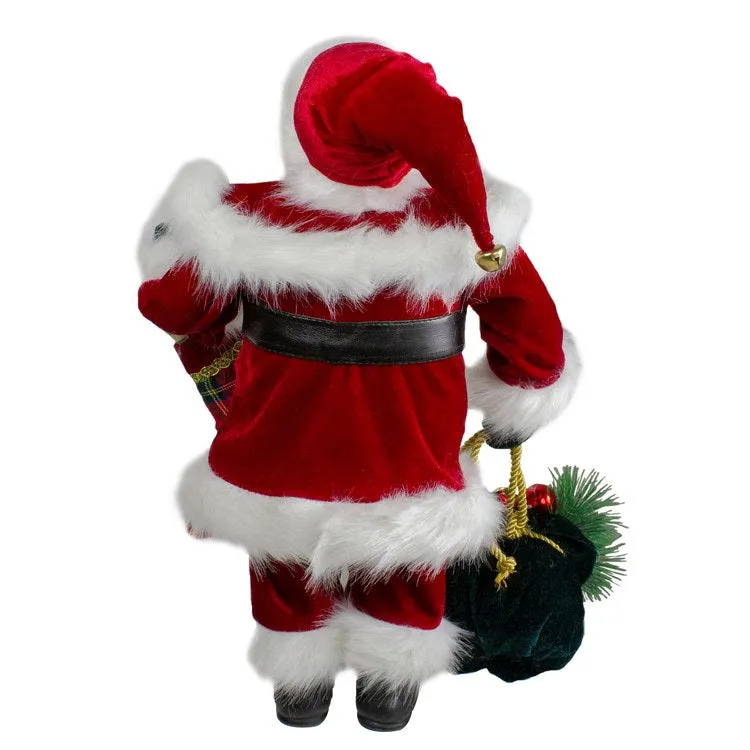 18" Standing Santa Christmas Figurine with Presents