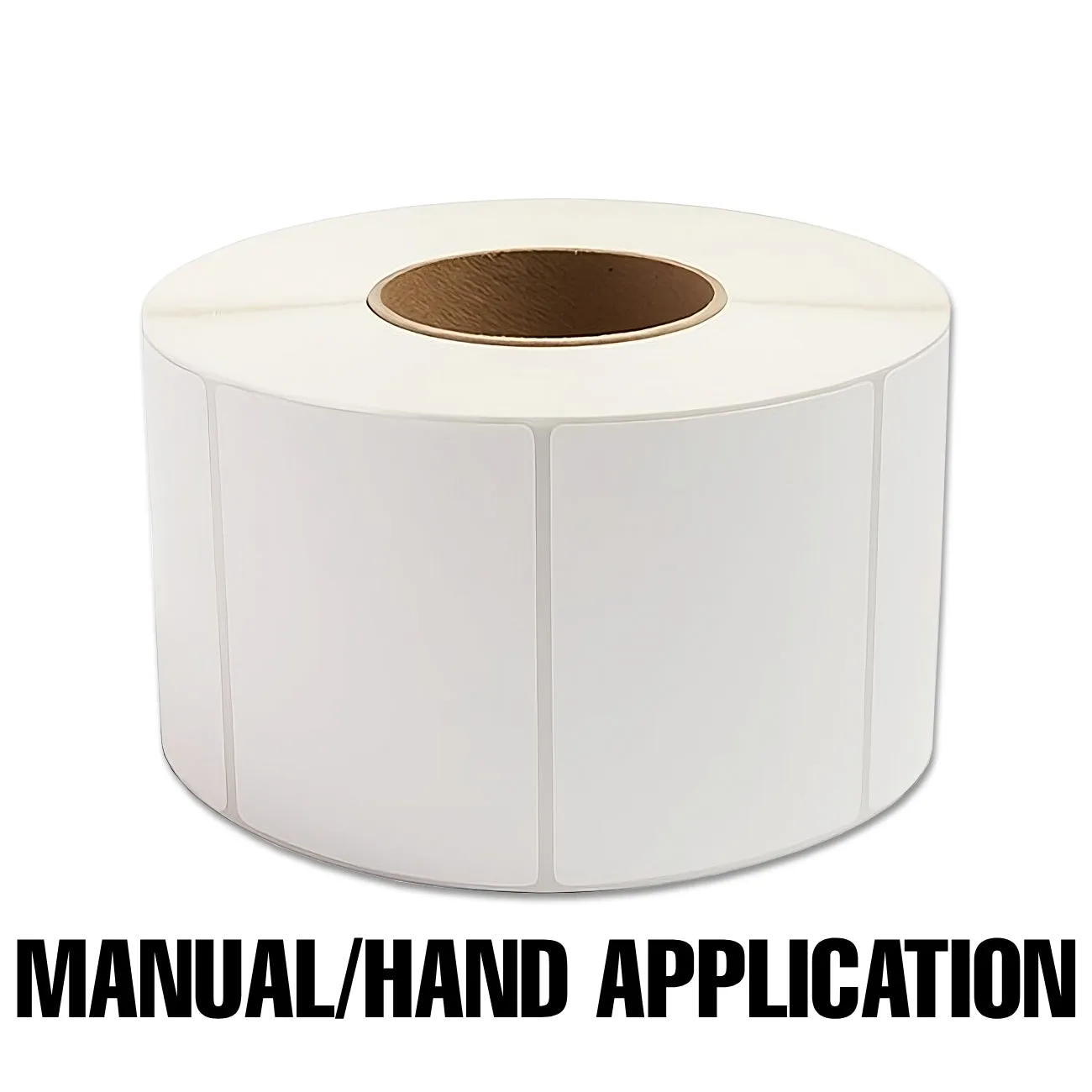 4" x 3" Removable Adhesive Printer Labels for Manual Applications - 1900 Labels Per Roll, 4 Pack Roll