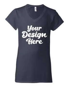 64V00L | Softstyle Women?s V-Neck T-Shirt