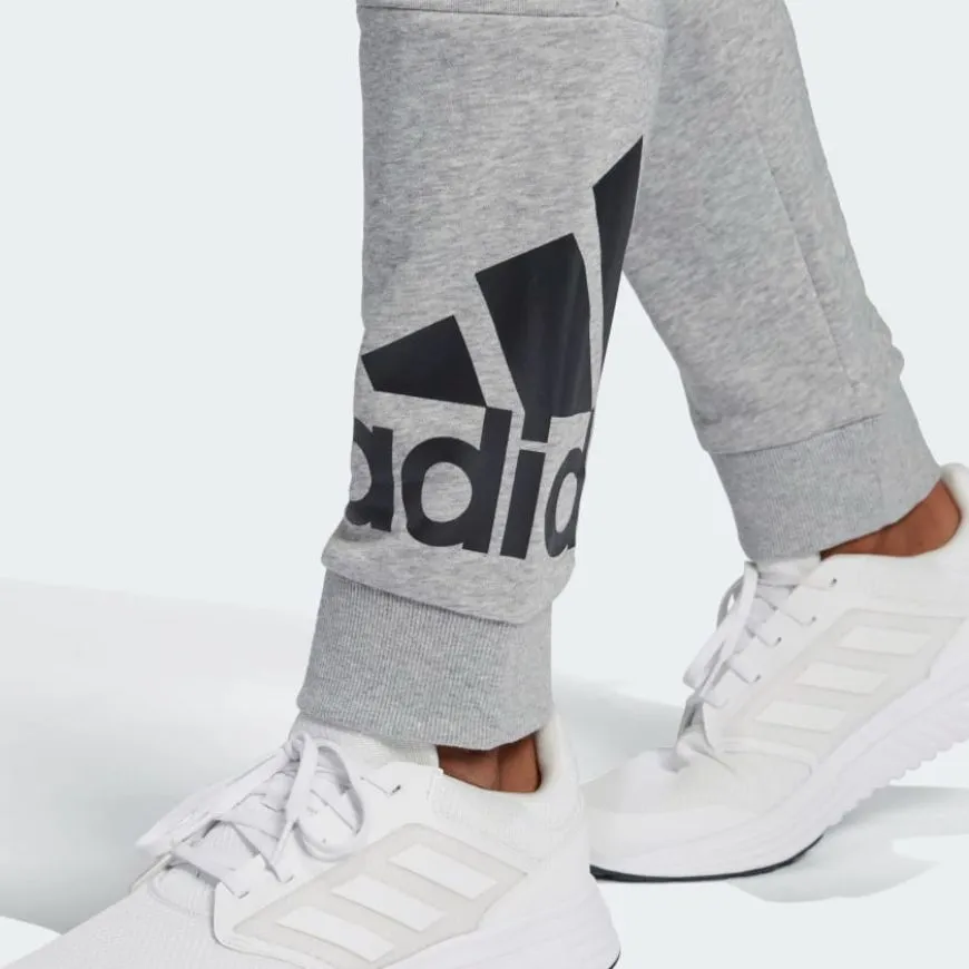 Adidas Essentials French Terry Tapered Cuff Logo Men Lifestyle Pant Grey/White