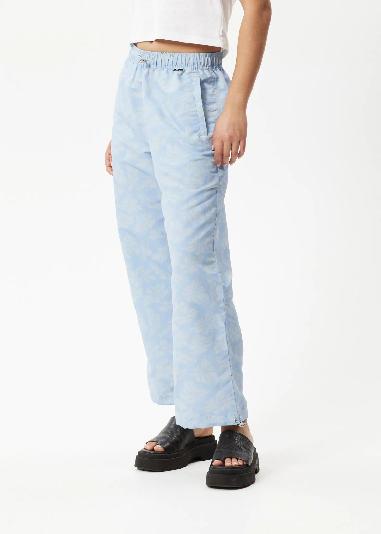 AFENDS Womens Underworld - Spray Pants - Powder Blue