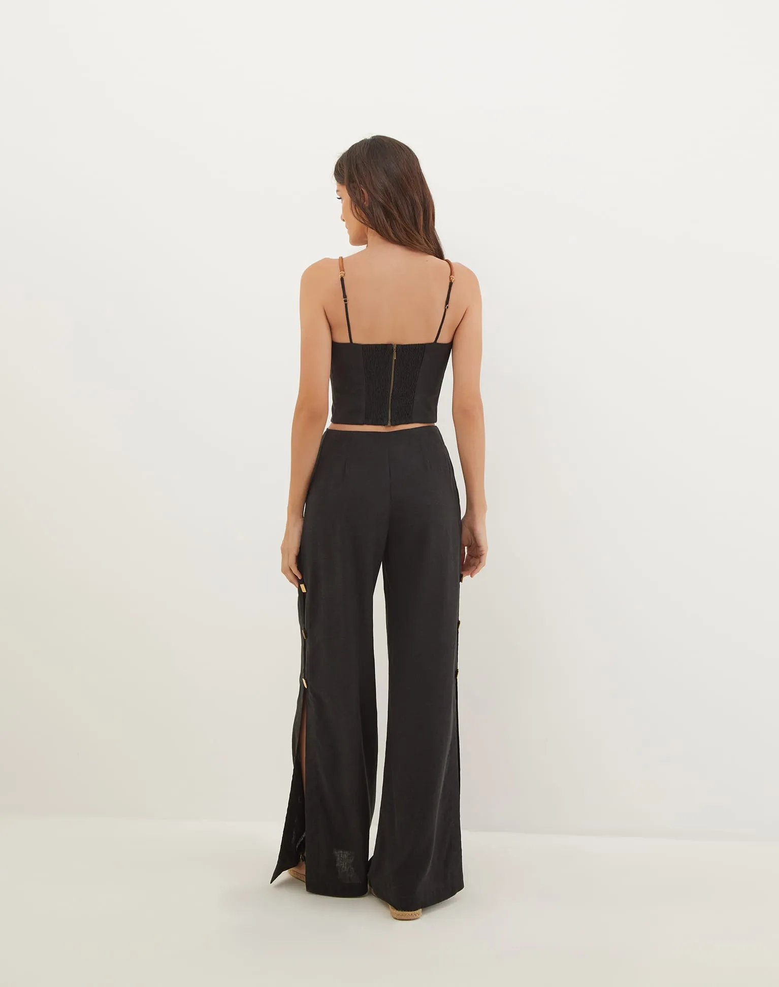 Alessia Wide Pants - Black