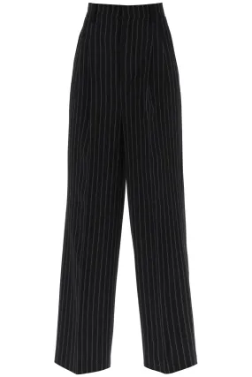 AMI PARIS Versatile Pinstripe Wide-Leg Pants for Women