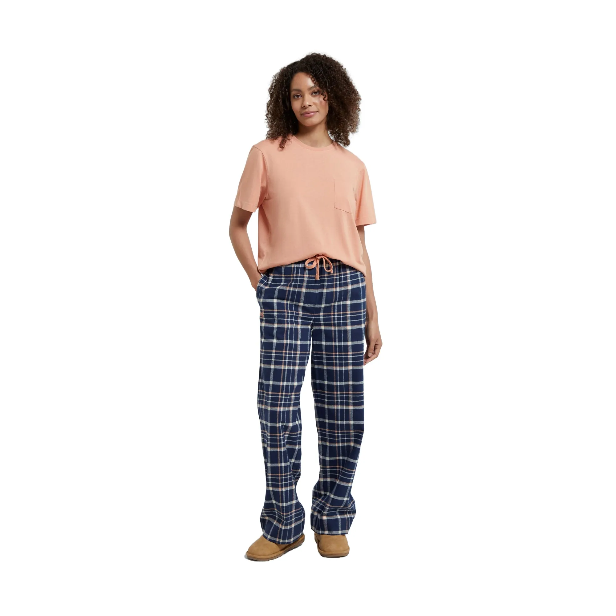 Animal Womens/Ladies Driftoff Checked Organic Pyjama Set