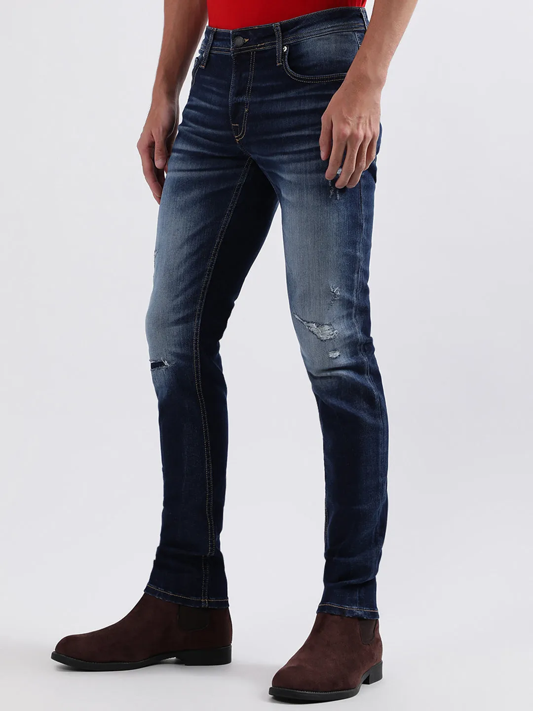 Antony Morato Men Solid Skinny Fit Jeans