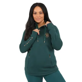 Aubrion Elm Half Zip Sweatshirt, Dark Green