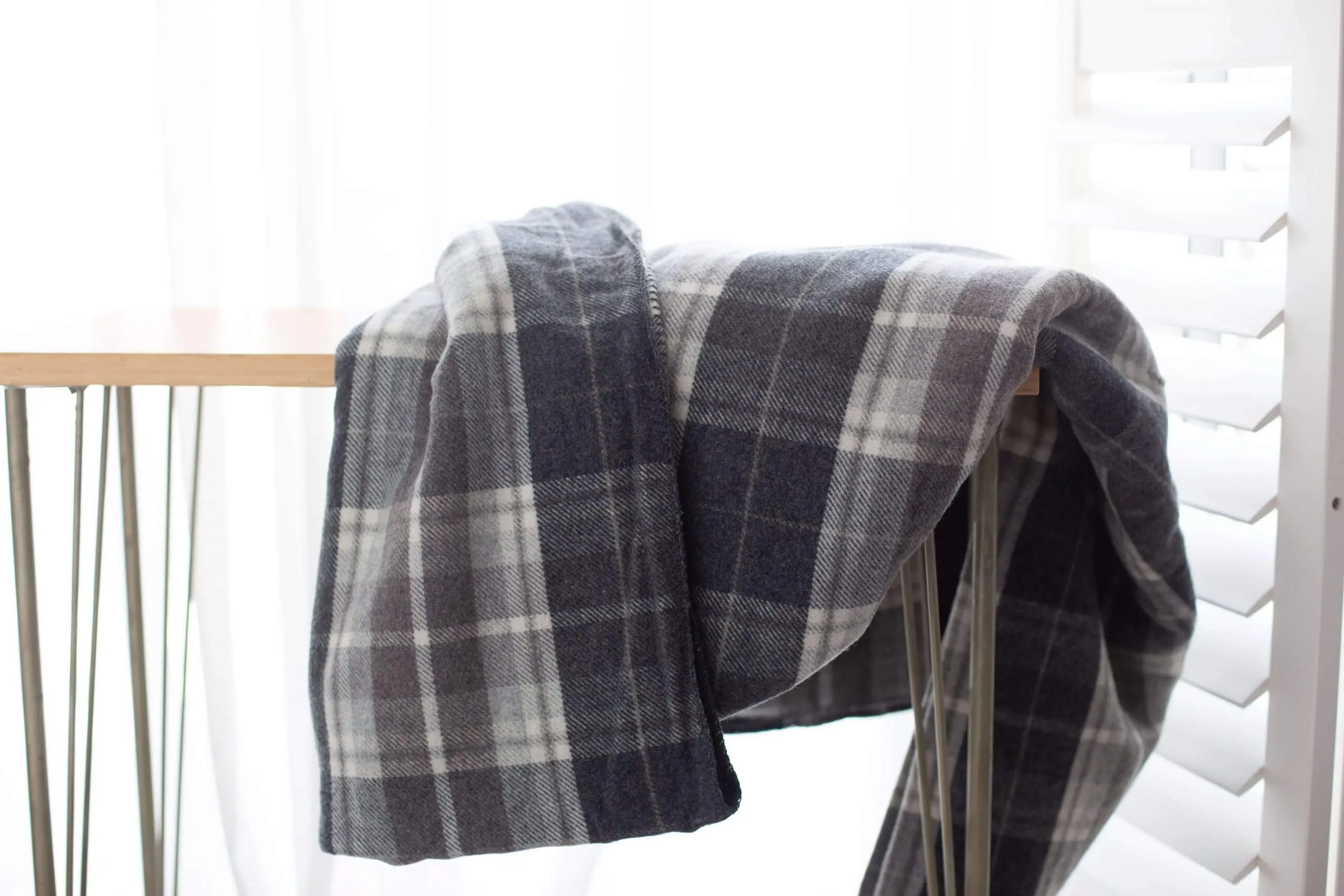 Australian Made Wool Plaid Check Blankets by Bambi