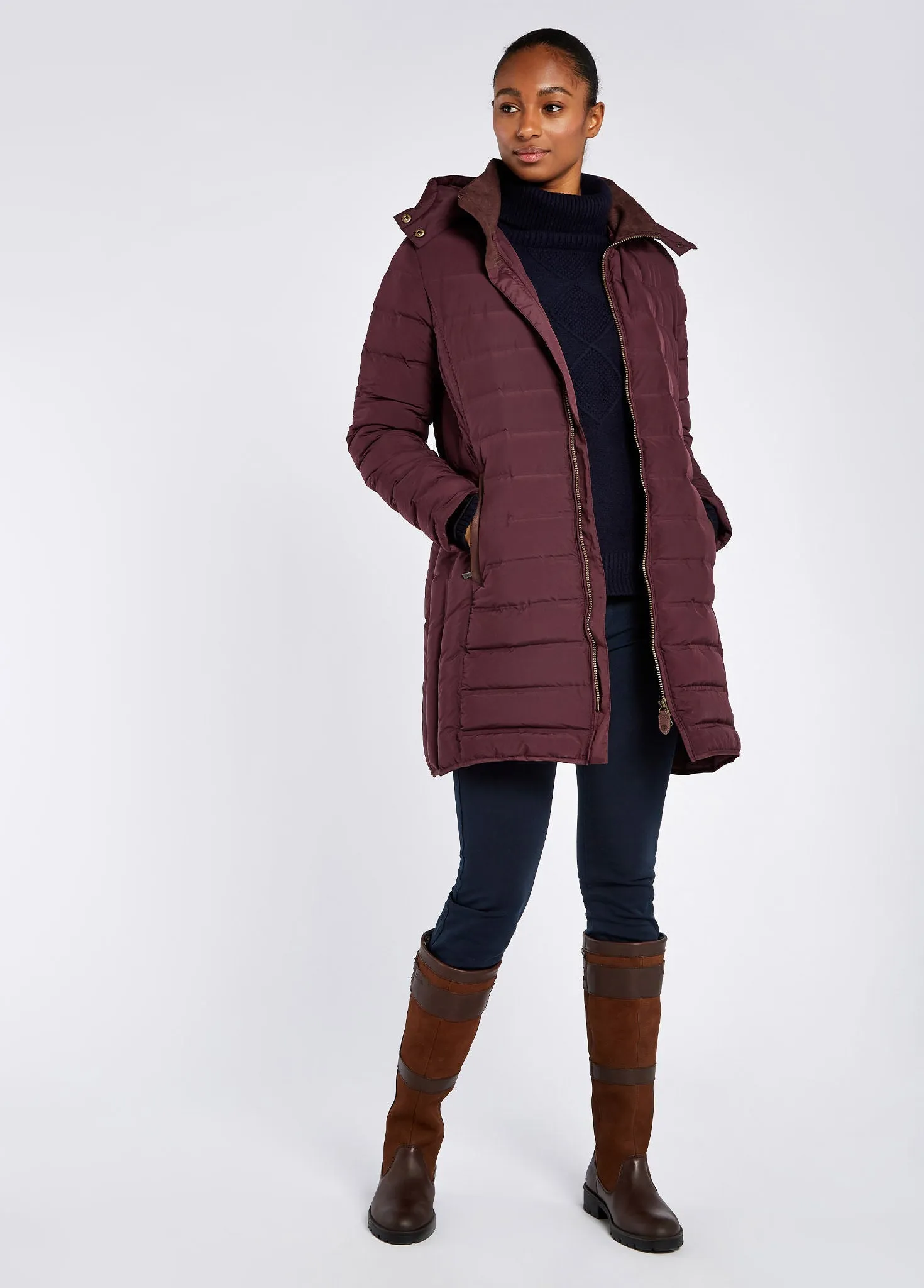 Ballybrophy Quilted Jacket - Currant