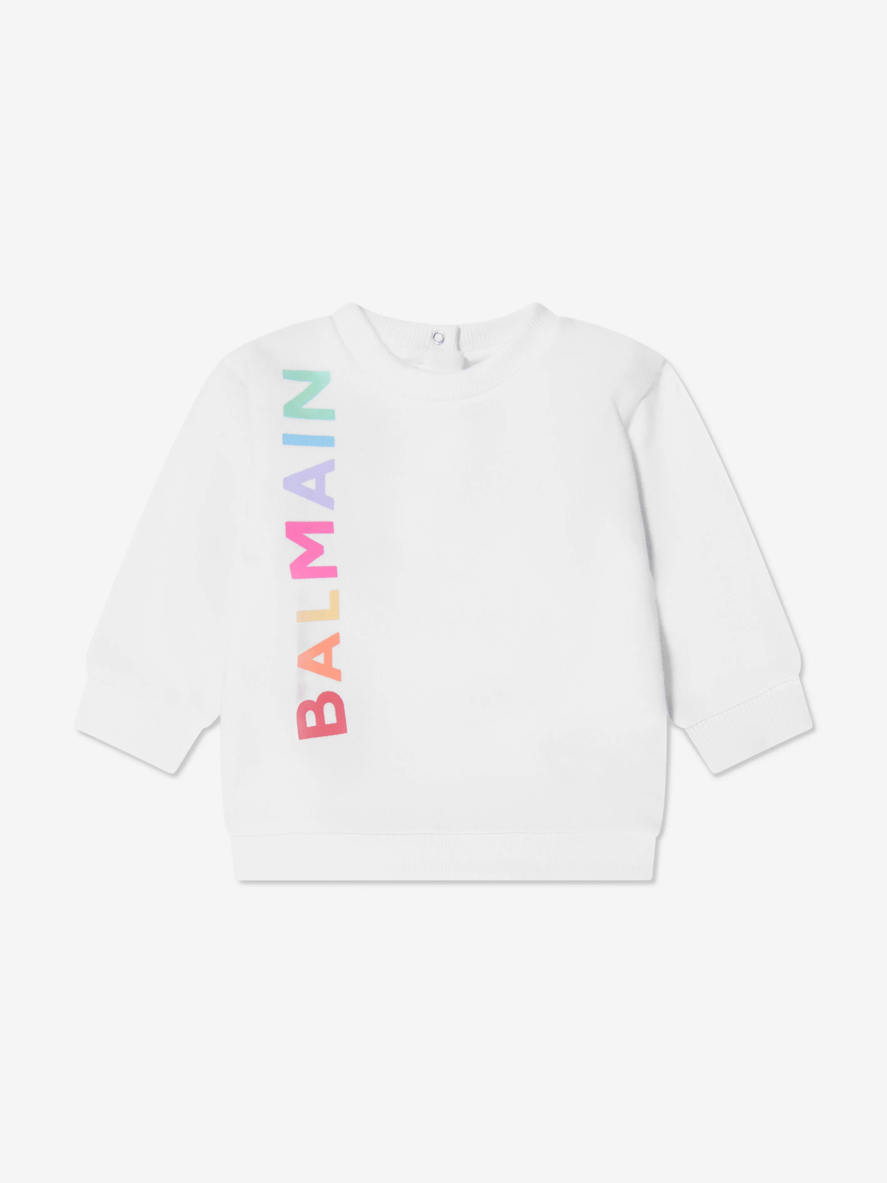 Balmain Baby Logo Sweatshirt in White