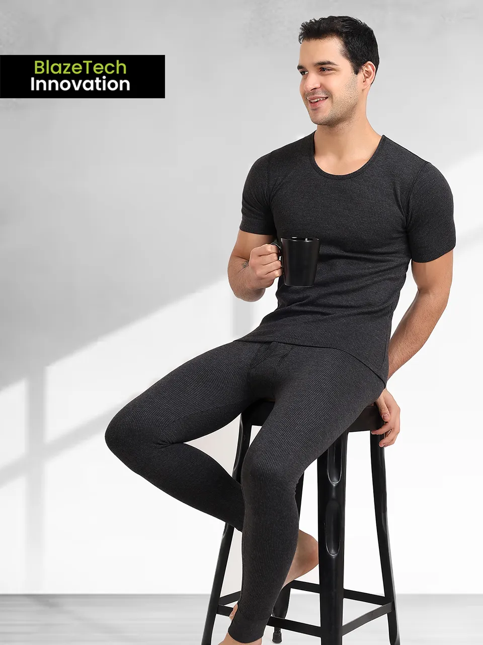 BlazeTech Thermal Vest Half Sleeves | Dark Grey