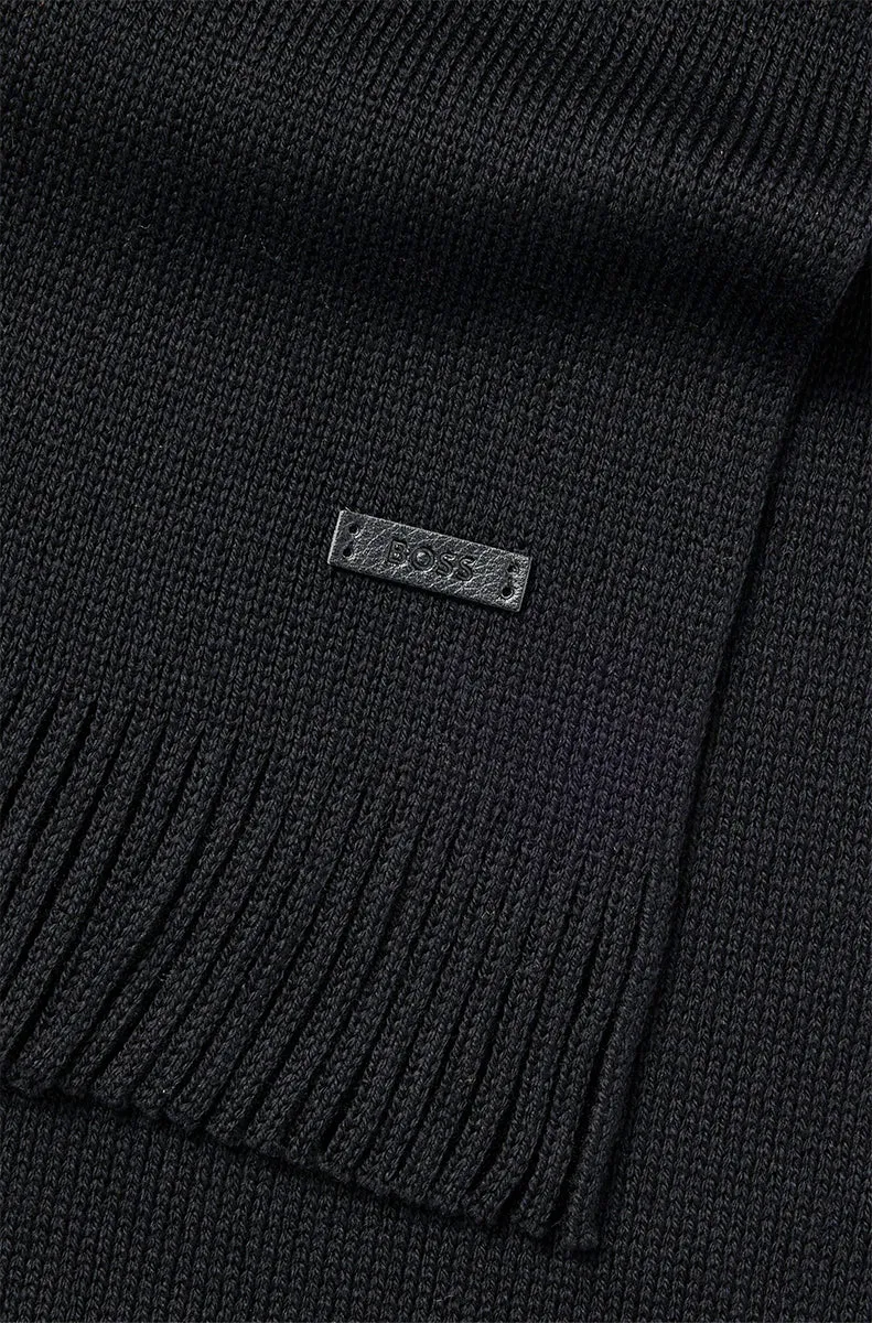 Boss Albas Scarf In Black For Men