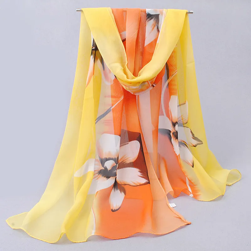 Brand new woman scarf long arab hijab print silk chiffon scarves fashion shawl 160cm*50cm