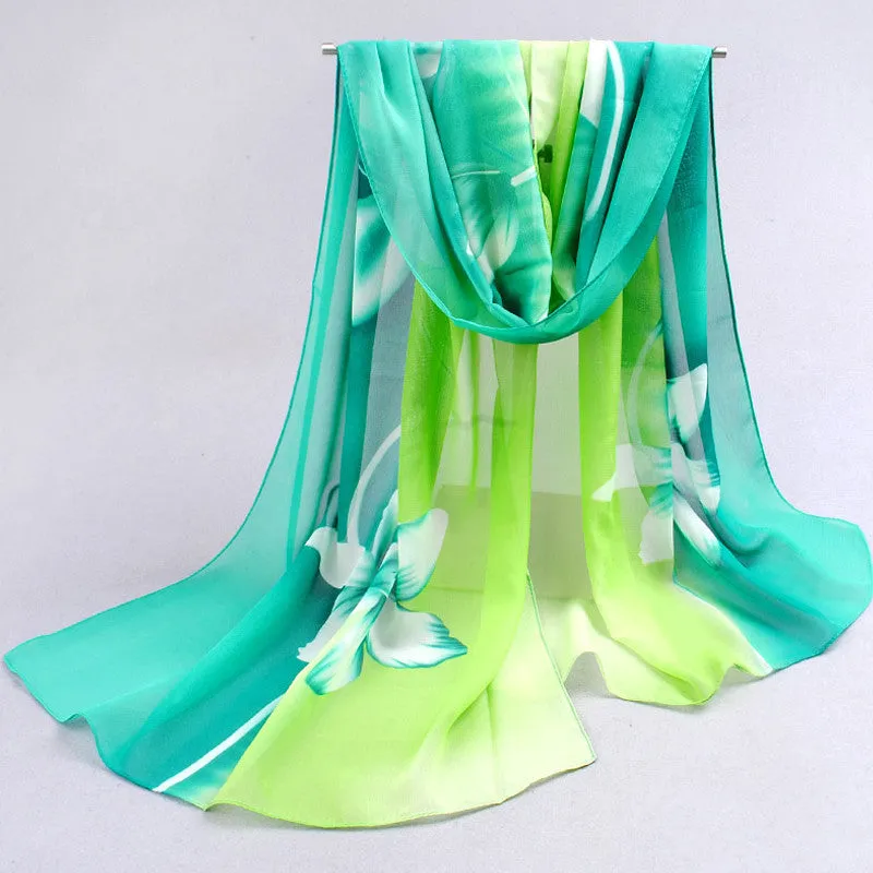 Brand new woman scarf long arab hijab print silk chiffon scarves fashion shawl 160cm*50cm