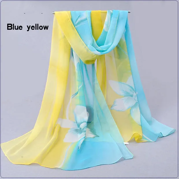 Brand new woman scarf long arab hijab print silk chiffon scarves fashion shawl 160cm*50cm