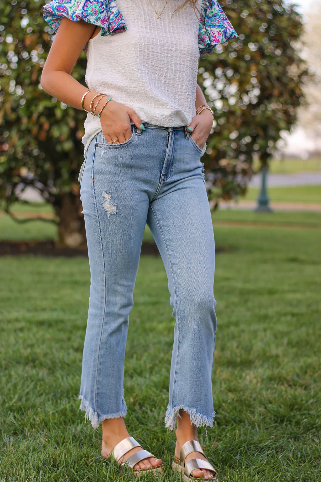 Callie Crop Flare Jeans