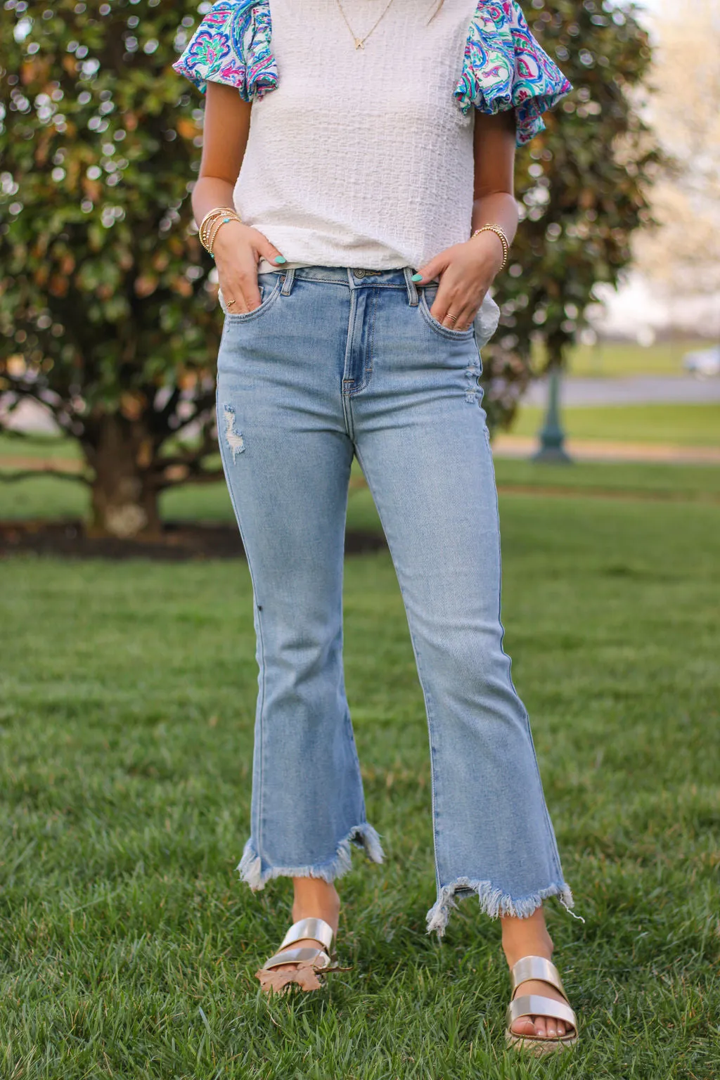 Callie Crop Flare Jeans