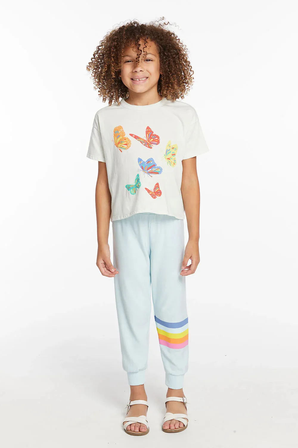 CHA Aqua Butterfly Tee