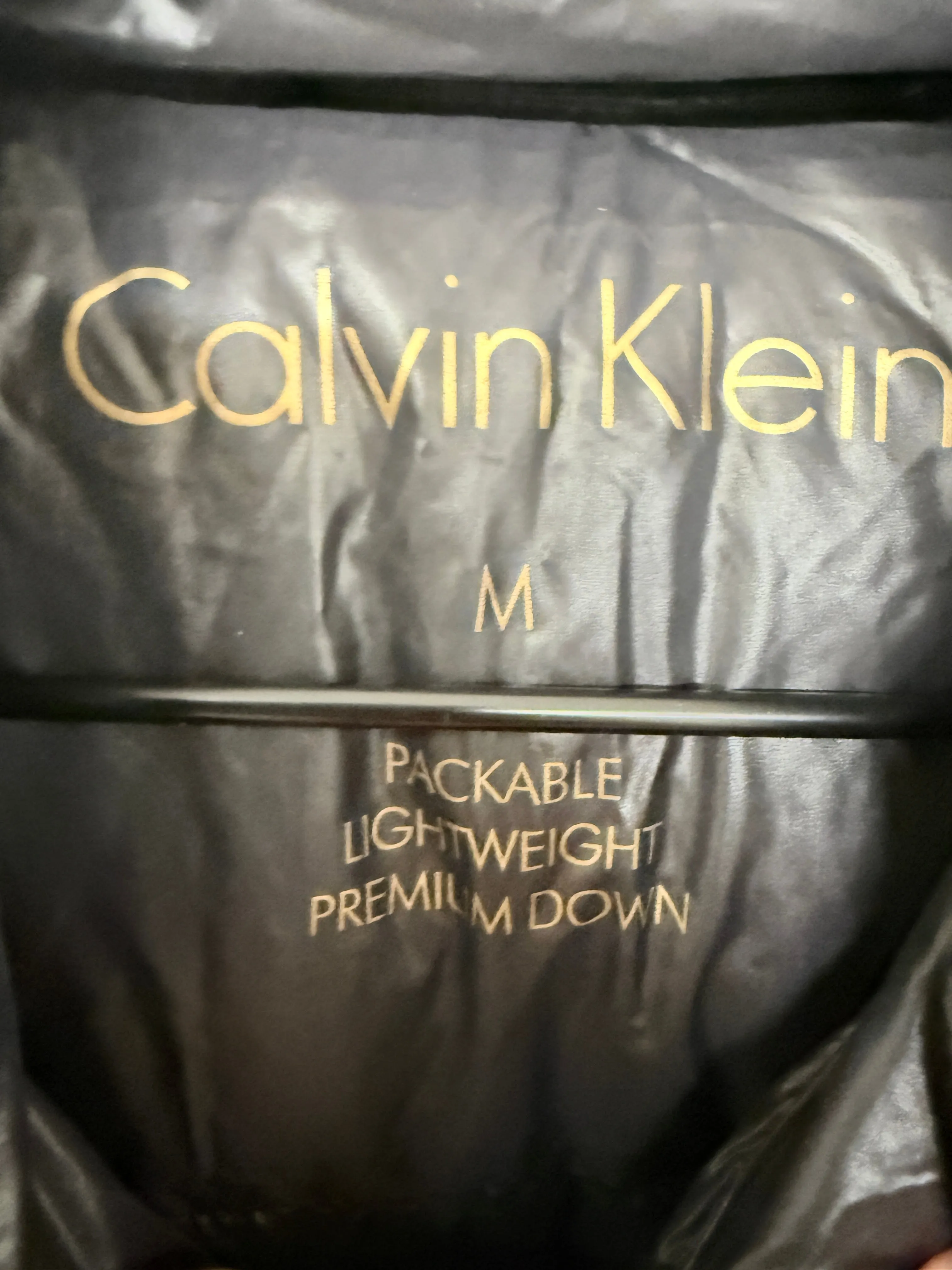 Coat Puffer & Quilted By Calvin Klein In Black, Size: M