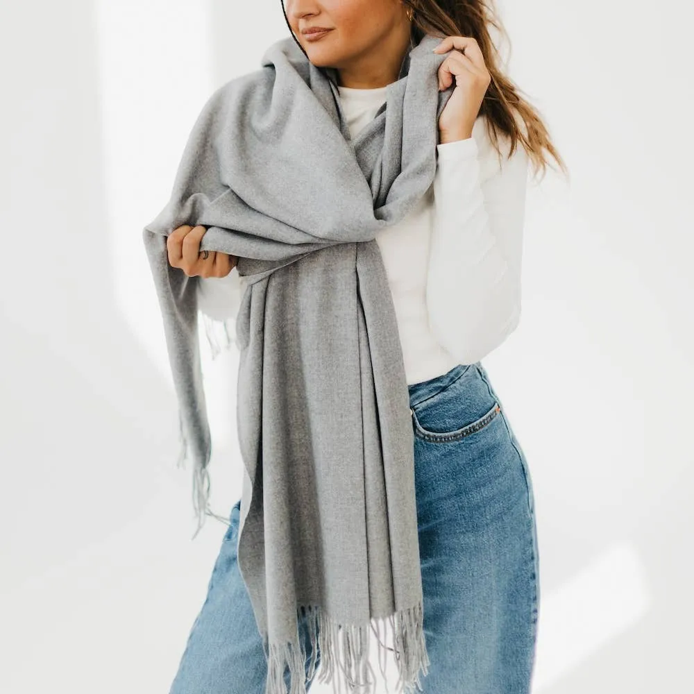 Cozy Cashmere Essential Soft Solid Scarf