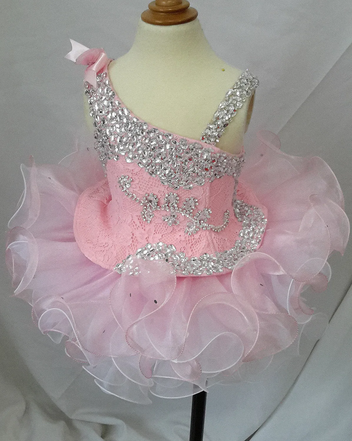 Custom Made Infant/toddler/baby/children/kids Girl's Pageant Dress 1~4T G095A