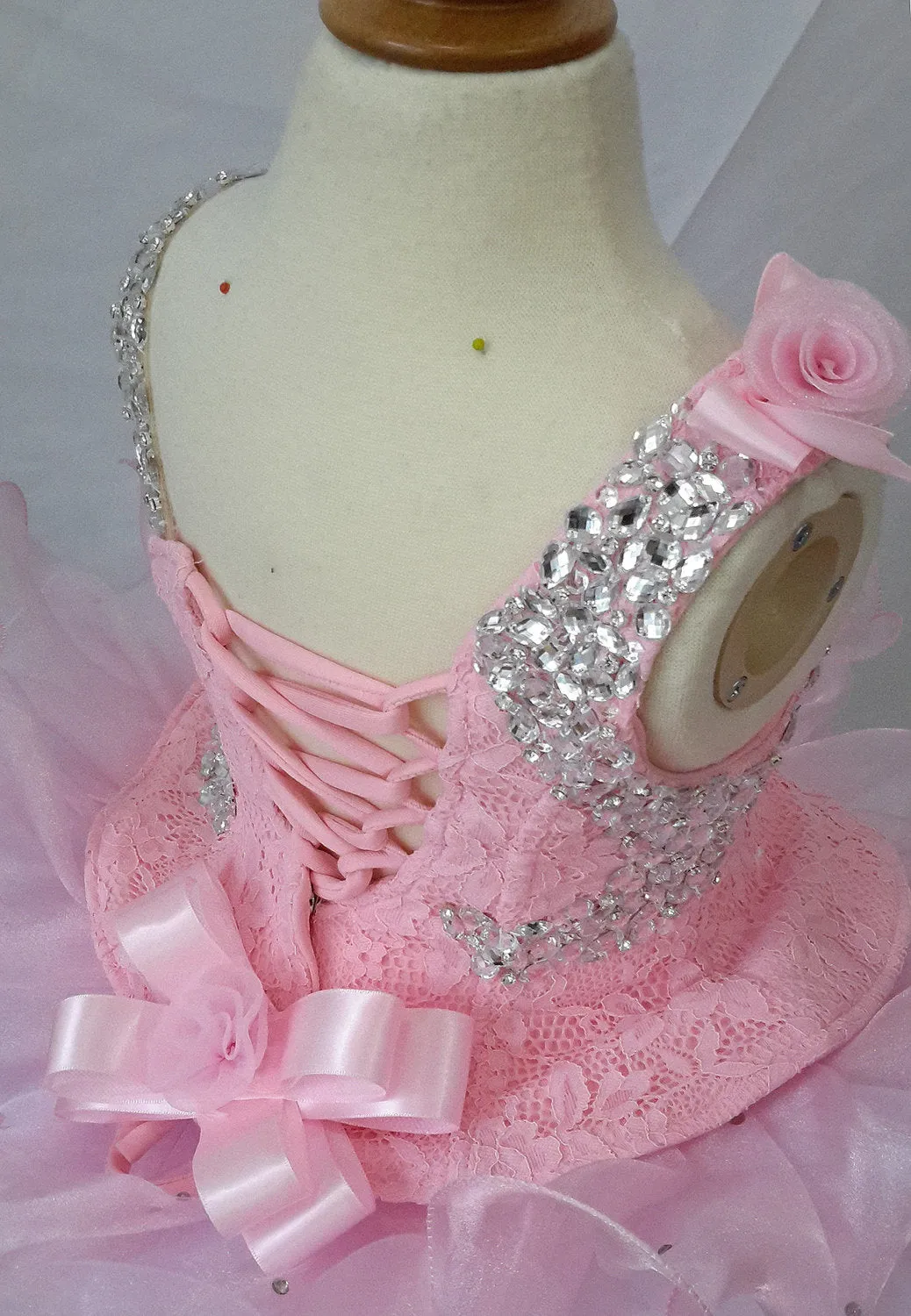 Custom Made Infant/toddler/baby/children/kids Girl's Pageant Dress 1~4T G095A