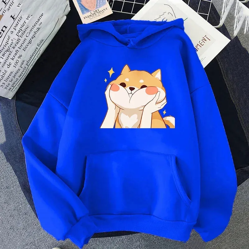 Cute Shiba Inu Graphic Hoodie