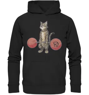 Deadlifting Tabby Cat Hoodie (EU)