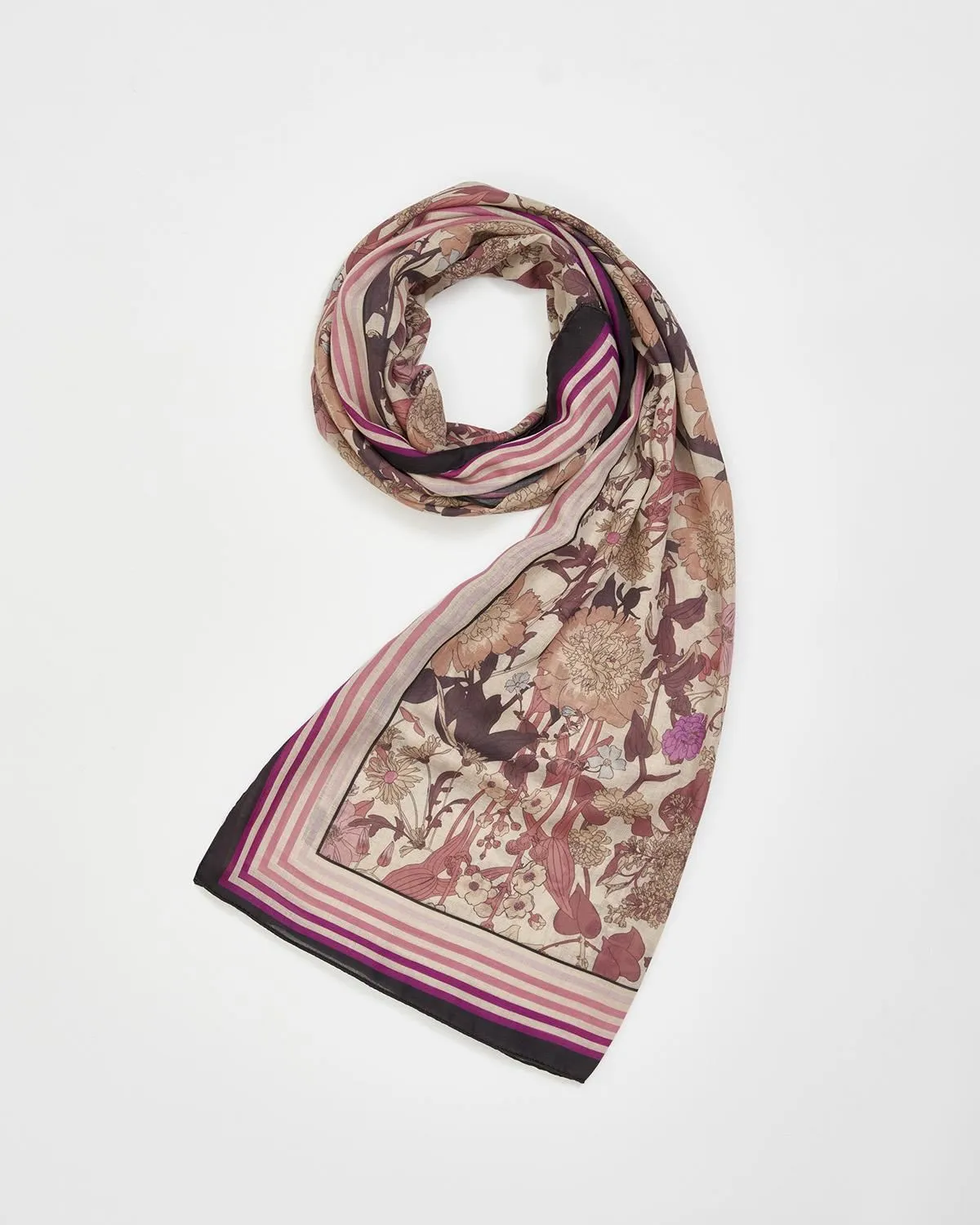 Deco Bloom Pink Midweight Scarf