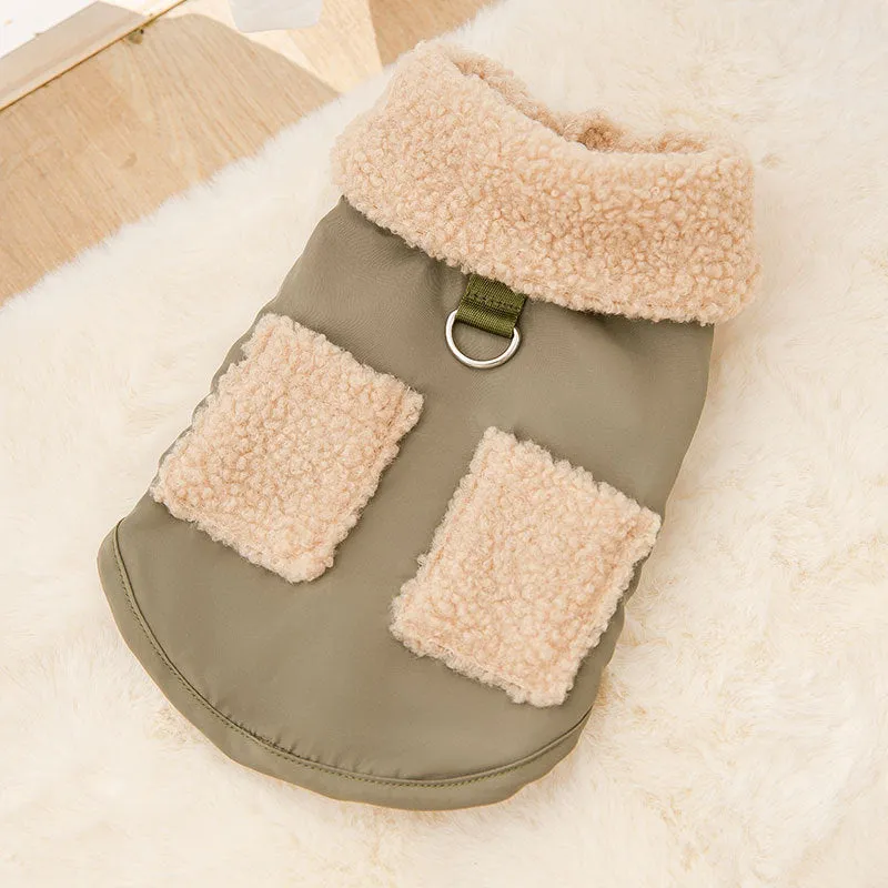 Dog Puppy Clothes Korean Style Coffee Cap Sweater Fit Small Dog Pet Cat Autumn &Winter Pet Cute Costume Dog Cloth Coat