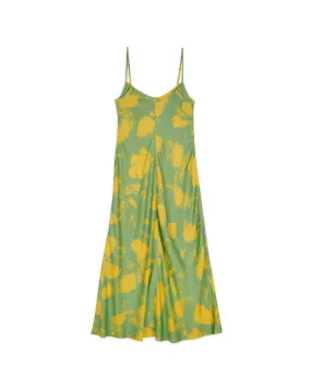 Dot Slip Dress - Lime