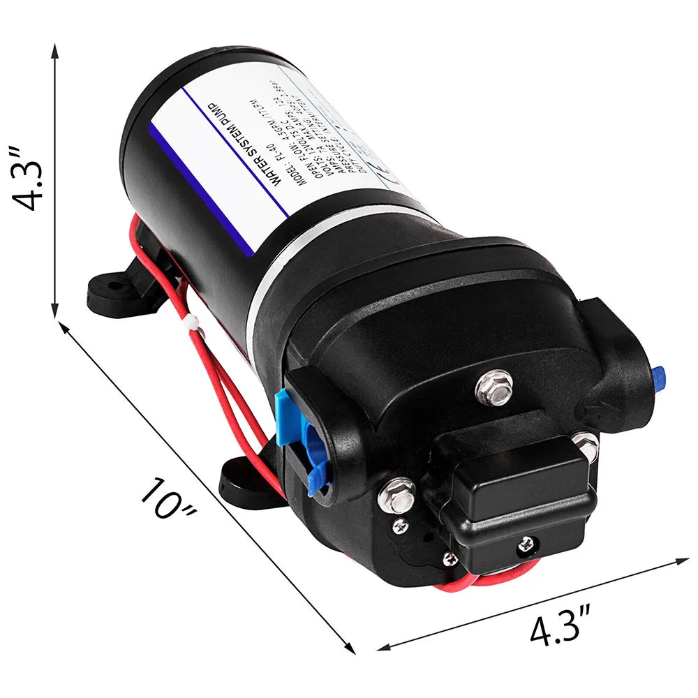 Durable 12V High Pressure Water Pump 17LPM - Caravan, Boat, Camp