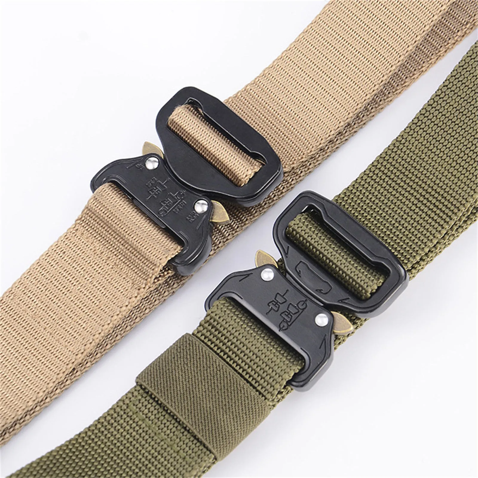 Durable Nylon Tactical Belt for Men, Military Green - Mountgear