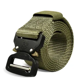 Durable Nylon Tactical Belt for Men, Military Green - Mountgear