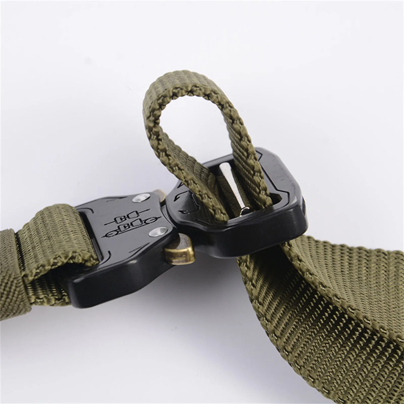 Durable Nylon Tactical Belt for Men, Military Green - Mountgear