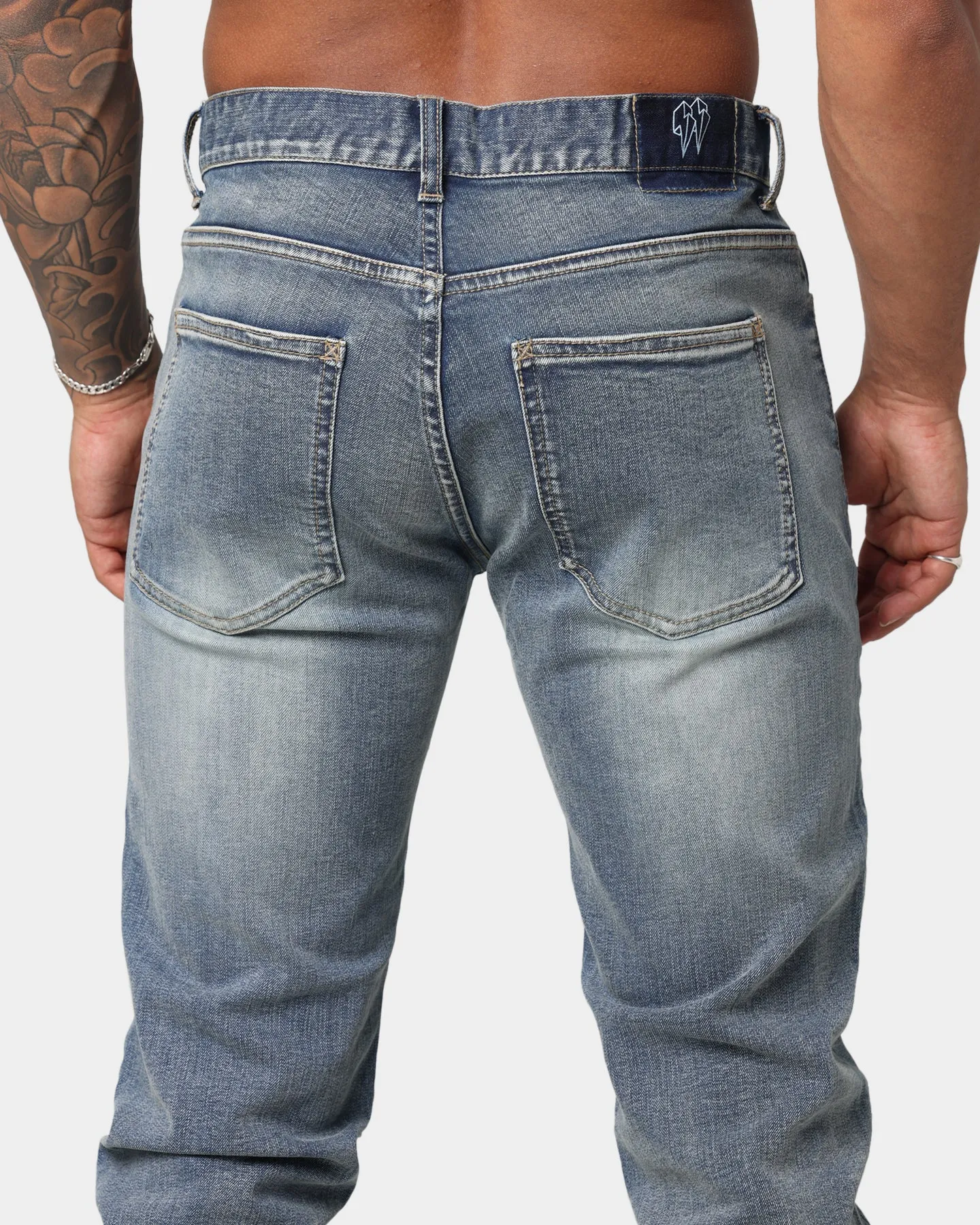 EN ES Vortex X13 Denim Jeans Washed Bue