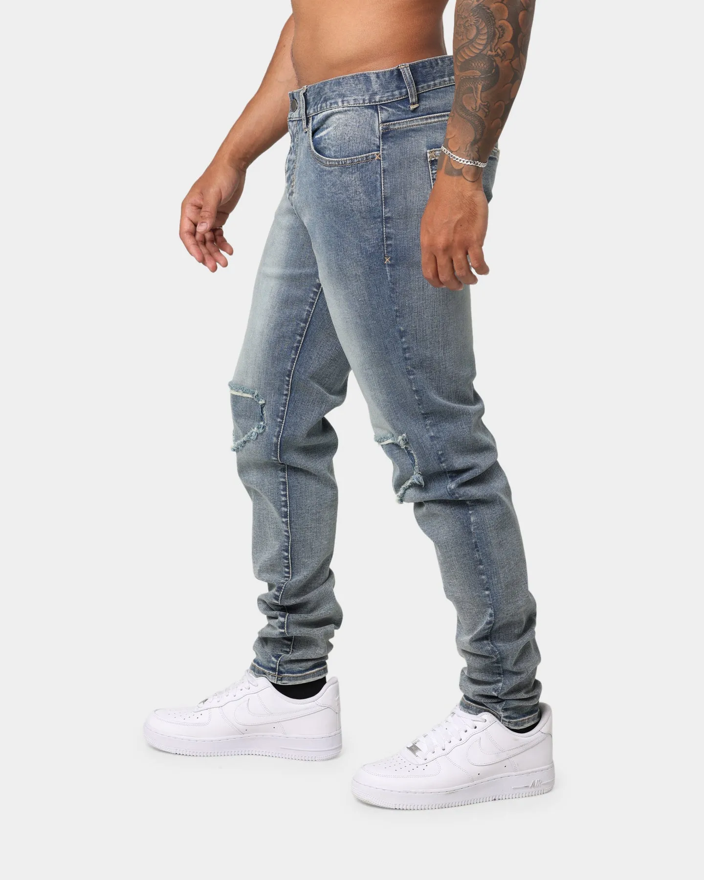 EN ES Vortex X13 Denim Jeans Washed Bue