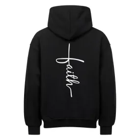 Faith Cross Oversized Hoodie BackPrint