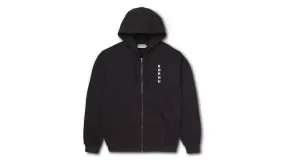 FULL ZIP HOODIE - JET BLACK /  FOGGY DEW