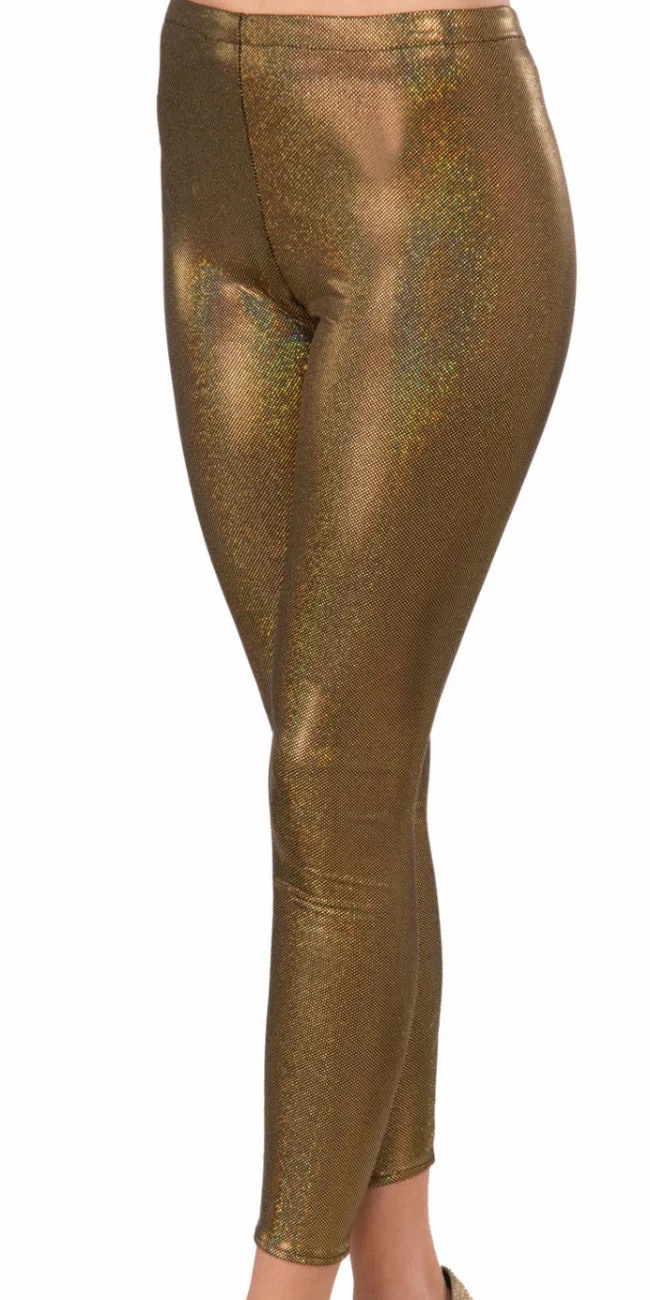 Futuristic Leggings Gold