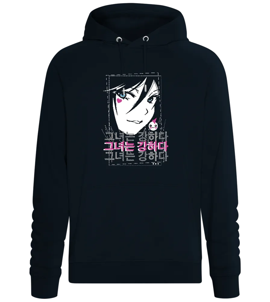 Girl with Heart Design - Comfort unisex hoodie