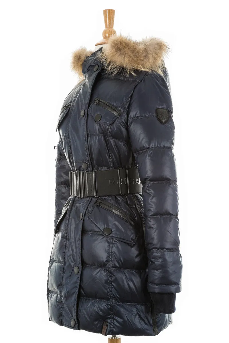 Gloria Puffer Coat With Fur Trim