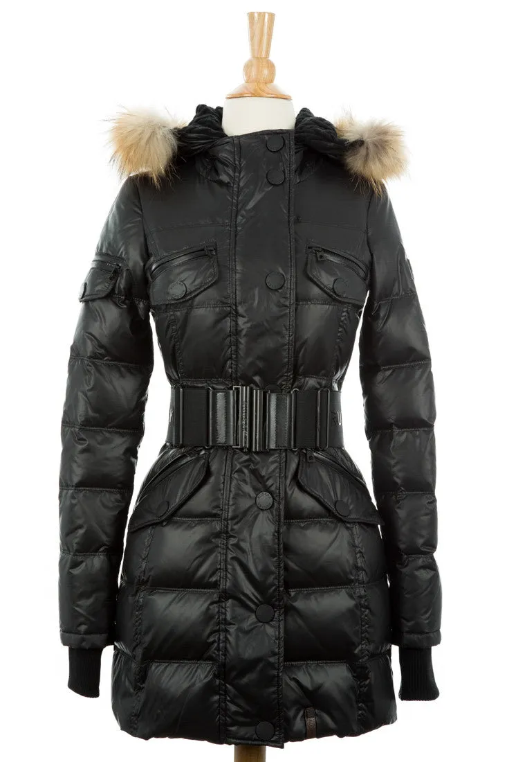 Gloria Puffer Coat With Fur Trim