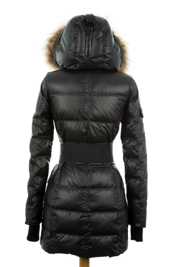 Gloria Puffer Coat With Fur Trim