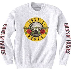 Guns N' Roses Unisex Sweatshirt: Classic Text & Logos (Sleeve Print)