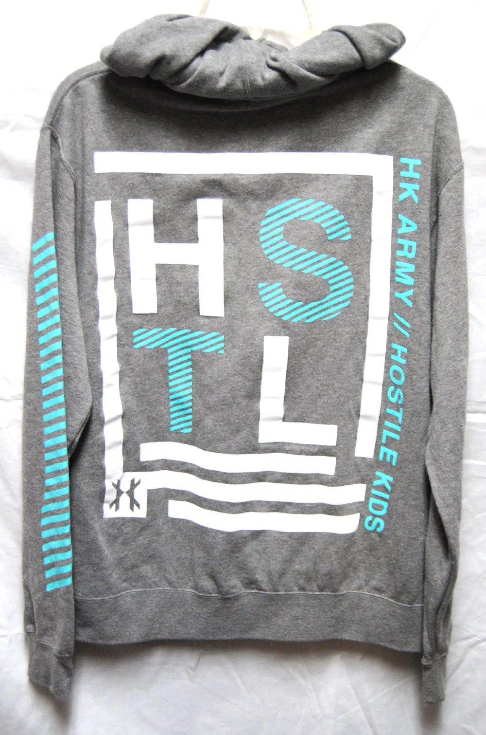 HK Army Hoodie Square Grey - Large