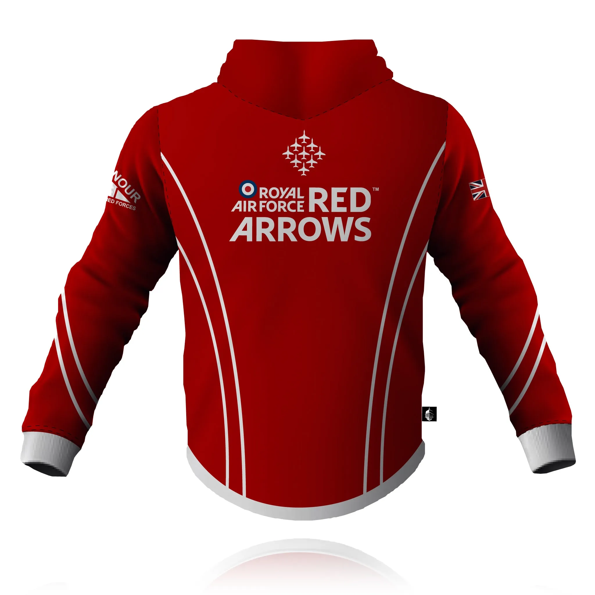 Honour Our Armed Forces - Red Arrows - Full Zip Embroidered Hoodie