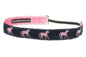 Horses Pink Navy (SKU 1858)