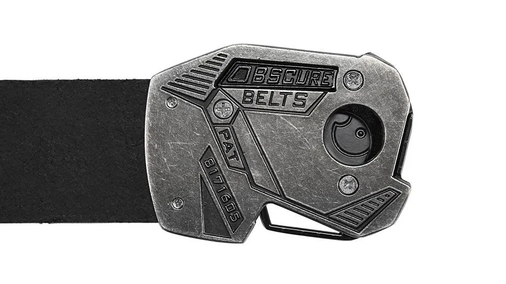 Imperfect Black-Ops Fractal 2.0 on Distressed Grey Belt | FINAL SALE