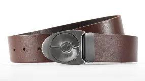 Imperfect Series 7 Satin Gunmetal Dial on Brown Belt | FINAL SALE